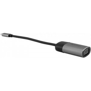 Verbatim 1x USB-C Male - 1x VGA Female, negru-gri