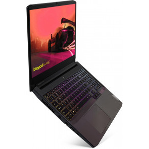 Lenovo Gaming 15.6'' IdeaPad 3 15ACH6, FHD IPS 165Hz, Procesor AMD Ryzen™ 7 5800H (16M Cache, up to 4.4 GHz), 8GB DDR4, 512GB SSD, GeForce RTX 3050 Ti 4GB, No OS, Shadow Black, 4-Zone RGB