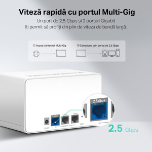 MERCUSYS 2.5Gigabit HALO H90X Dual-Band WiFi 6 3buc