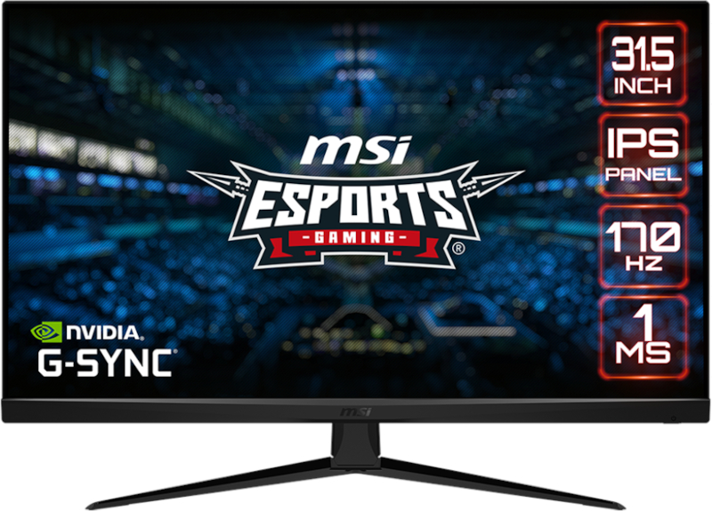 Monitor LED MSI Gaming G321Q 31.5 inch QHD IPS 1 ms 170 Hz HDR G-Sync Compatible & FreeSync Premium