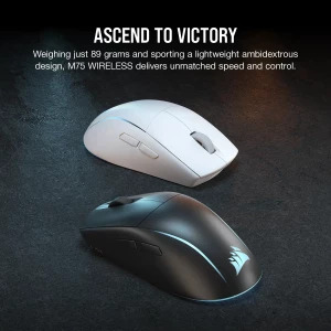 Corsair M75 Lightweight RGB Wireless White