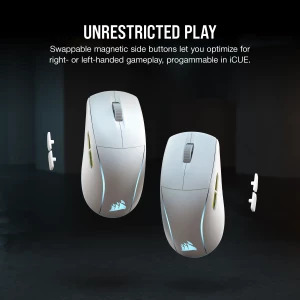 Corsair M75 Lightweight RGB Wireless White