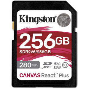 Card memorie Kingston SDXC Canvas React Plus Class 10 UHS-II 256GB