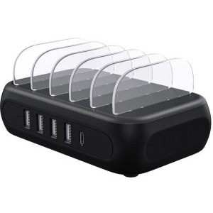 Orico Statie incarcare, 4x USB, 1x USB-C, APD-4U1C, Black