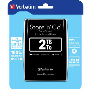 Verbatim Store 'n' go 2TB USB 3.0 Black