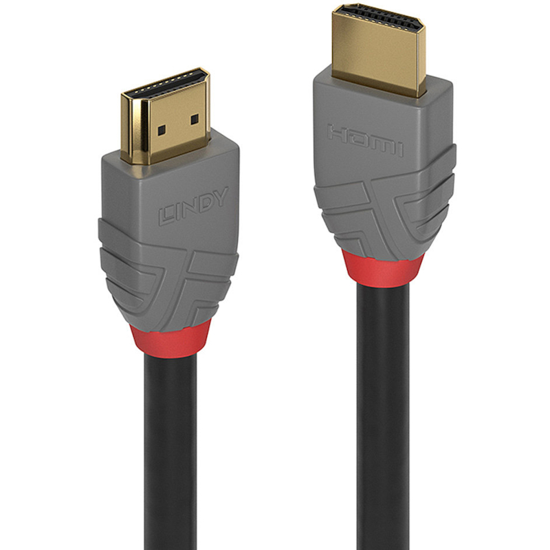 Cablu video LINDY Anthra, HDMI Male - HDMI Male, v1.4, 20m, negru-gri