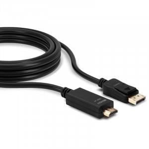 LINDY DisplayPort v1.2 Male - HDMI v1.4 Male, 5m, negru