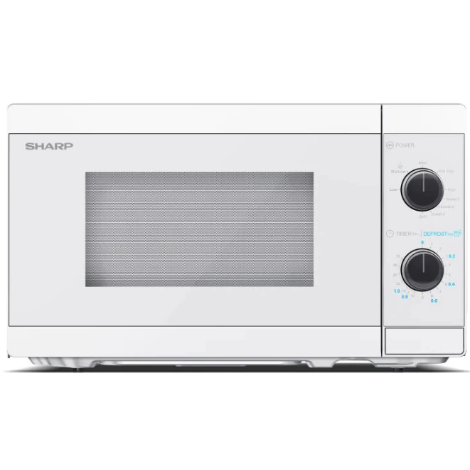 Cuptor cu microunde Sharp YC-MG01EC, 20L, 800W, Grill, Alb