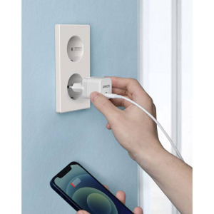 Anker PowerPort III Cube, 20W, 1x USB-C, White-Grey