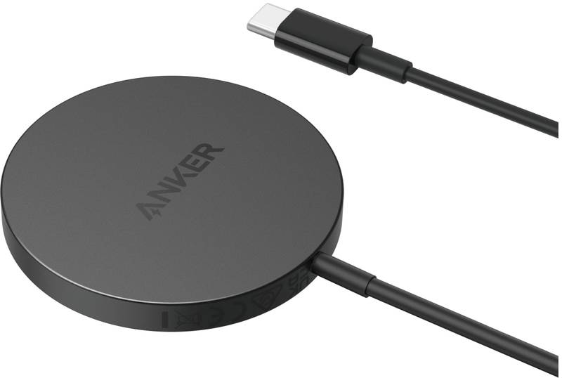 Incarcator wireless Anker PowerWave Select+, Magnetic Pad 7.5W, Grey