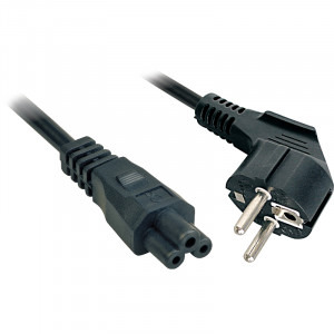 Cablu componente LINDY Schuko Male - IEC 320 C5 Female, 2m, negru