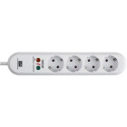 Priza/prelungitor Bachmann 4x Schuko, 1.5m, White