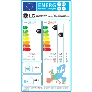 LG Libero, 9000 BTU, Clasa A++/A+, Wi-Fi, Dual Inverter
