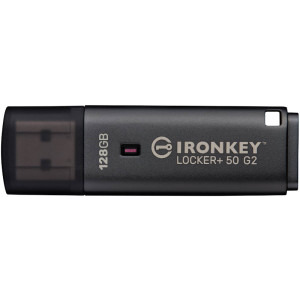 Kingston IronKey Locker+ 50 G2 128GB USB 3.2 Gen 1 Black