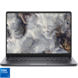 Laptop DELL 14 Pro 14 PC14250, FHD+, Procesor Intel® Core™ 5 120U (12M Cache, up to 5.00 GHz), 16GB DDR5, 512GB SSD, Intel Graphics, Linux, Magnetite, 3Y ProSupport