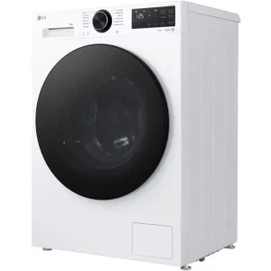 LG F2X50S8TLB, Slim, 8 kg, 1200 RPM, Clasa A, Inverter Direct Drive, AI DD, AI Wash, ThinQ, Alb