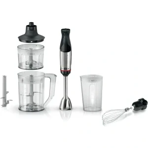 Bosch Mixer vertical ErgoMaster Seria 6 MSM6M652, 1000W, 0.6L, Negru/Inox