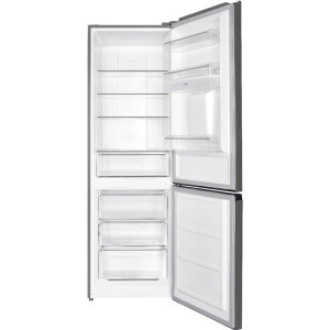 Heinner HCNF-HM291INVXWDE++, 291 L, Clasa E, Full No Frost, Inverter, Dozator de apa, Control electronic, 186 cm, Inox