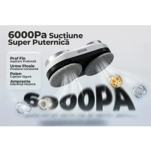 iHunt pentru geamuri Window 6 Ultra, 500 mAh, 6000Pa, Alb