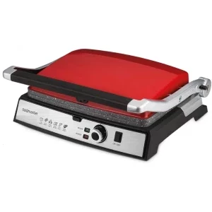 Goldmaster Gratar electric TostMix GM-7450K, 2000W, Negru/Argintiu/Rosu