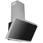 Hota Tornado decorativa Ester 800, Putere de absorbtie 800 m3/h, 3 trepte, Clasa B, 60 cm, Negru/Inox