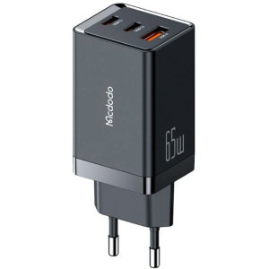 Mcdodo 1x USB, 2x USB-C, Fast Charge 65W, GaN5, Black