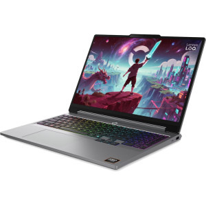 Lenovo Gaming 15.3'' LOQ 15AHP11, WUXGA IPS 165Hz, Procesor AMD Ryzen™ 7 250 (16M Cache, up to 5.1 GHz), 16GB DDR5, 512GB SSD, GeForce RTX 5050 8GB, No OS, Luna Grey