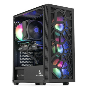Gaming ZMEU Ultra Esports Edition, Intel i5-12400F 2.5GHz, 16GB DDR4, 500GB SSD, RX 9060 8GB GDDR6, Iluminare RGB
