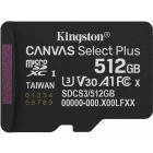 Card memorie Kingston Micro SDXC Canvas Select Plus Gen3, 512GB, Clasa 10, UHS-I, V30, A1