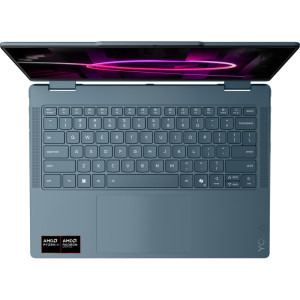 Lenovo 14'' Yoga 7 2-in-1 14AGP11, WUXGA OLED Touch, Procesor AMD Ryzen™ AI 7 445 (8M Cache, up to 4.6 GHz), 24GB LPDDR5X, 1TB SSD, AMD Radeon 840M, No OS, Tidal Teal, 3Yr Onsite Premium Care