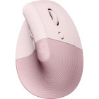 Mouse Logitech Lift Vertical Ergonomic, Wireless/Bluetooth, Pink