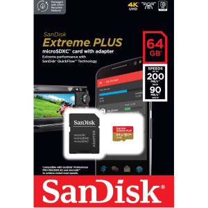 Card memorie SanDisk Micro SDXC Extreme Plus 64GB UHS-I V30 Class