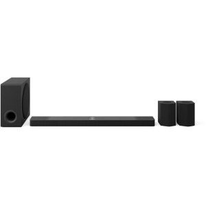 LG S95TR, 9.1.5 , 810W, Dolby Atmos, Airplay2, Kit Wireless Surround 6 canale , Subwoofer Wireless, Black
