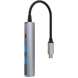 Tellur USB-C 3.1 la 1x USB-C, 2x USB 2.0, 1x USB 3.0, Grey