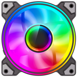 Ventilator Gamemax Dual-Ring Infinity Black 120mm
