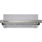 Hota incorporabila Candy telescopica CBT625/2X/1, Putere de absorbtie 332 m3/h, 2 trepte de viteza, Iluminare LED, Clasa B, 60 cm, Argintiu