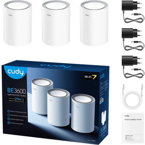 CUDY Gigabit M3600 Dual-Band WiFi 7 3Pack