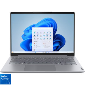 Laptop Lenovo 14 ThinkBook 14 G9 IRL, WUXGA IPS, Procesor Intel® Core™ 5 210H (12M Cache, up to 4.80 GHz), 16GB DDR5, 512GB SSD, Intel Graphics, Win 11 Pro, Arctic Grey
