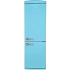Combina frigorifica Fram FC-VRR340BLF+, 340 L, Clasa F, Less Frost, Control mecanic, Iluminare LED, 190 cm, Albastru