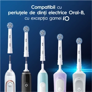 Oral-B Rezerva periuta de dinti electrica Sensitive Clean Alb, 10 buc