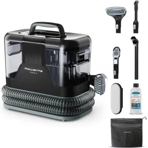 Rowenta Clean It IN5021F0, cu spalare, 750W, 1.5L, Negru/Verde