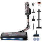 Aspirator Rowenta X-Force Flex 16.60 Aqua RH9CD9E0, vertical cu mop, 780W, 0.65L, Negru/Roz