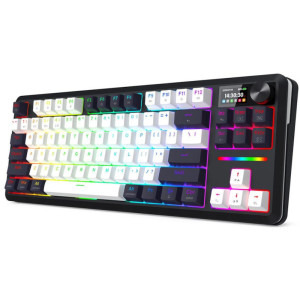 Redragon Wildslash LCD Pro TKL RGB Black-White Linear RPC Switch Mecanica