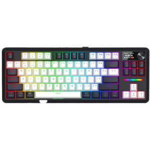 Tastatura Gaming Redragon Wildslash LCD Pro RGB Black-White Linear