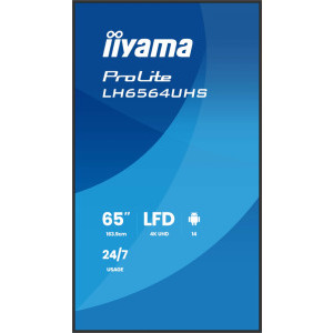 IIyama Smart ProLite LH6564UHS-B1AG 65 inch UHD VA 6.5 ms 60 Hz USB-C