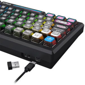 Redragon Uranus Pro 82 TKL RGB Black Wukong Black Switch Mecanica