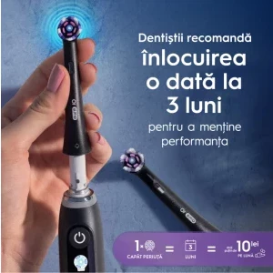 Oral-B Rezerva periuta de dinti electrica iO Radiant White Negru, 4 buc