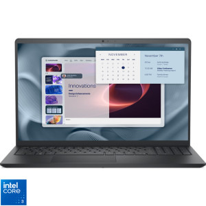 Laptop DELL 15.6 Pro 15 Essential PV15250, FHD 120Hz, Procesor Intel® Core™ 3 100U (10M Cache, up to 4.70 GHz), 8GB DDR5, 512GB SSD, Intel Graphics, Linux, Carbon Black, 3Yr ProSupport