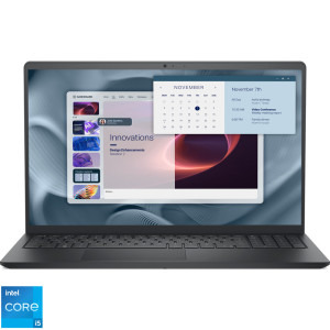 Laptop DELL 15.6 Pro 15 Essential PV15250, FHD 120Hz, Procesor Intel® Core™ i5-1334U (12M Cache, up to 4.60 GHz), 16GB DDR5, 512GB SSD, Intel Integrated Graphics, Linux, Carbon Black, 3Yr ProSupport