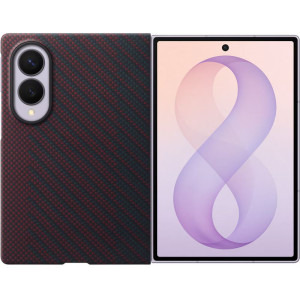 Samsung Protectie pentru spate Carbon Magnet Red pentru Galaxy Z Fold 8